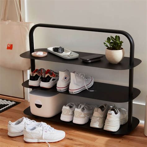 open spaces shoe rack dupe|closed shoe rack for entryway.